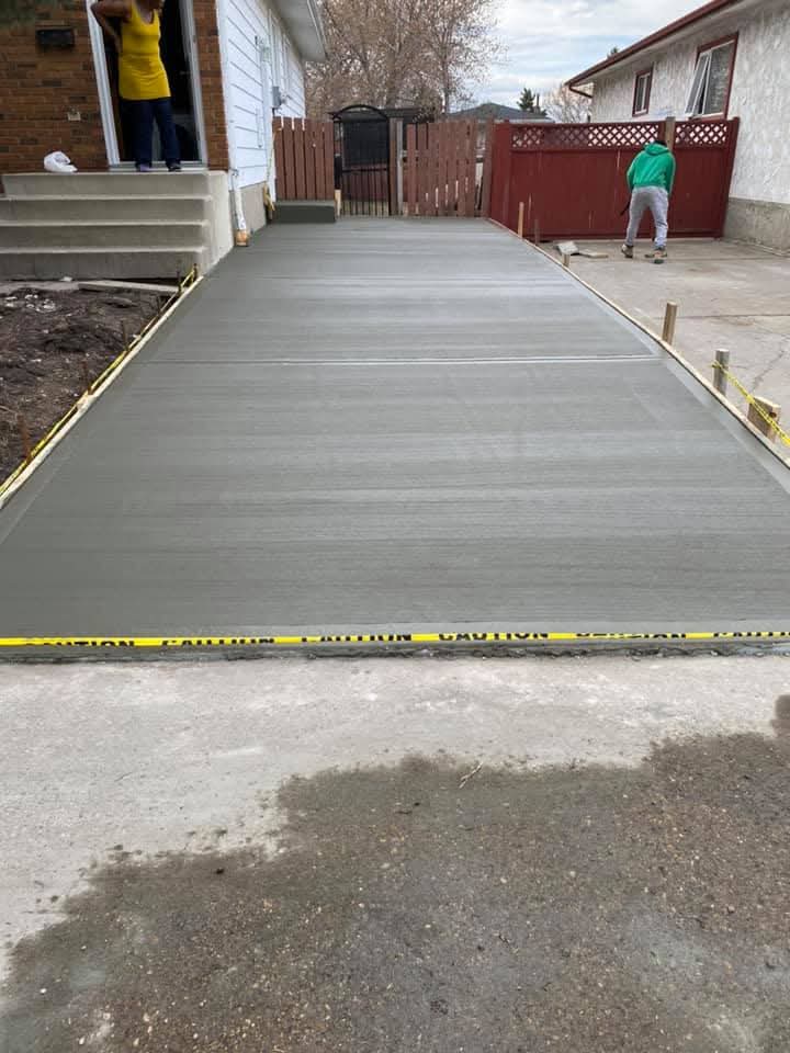 Concrete driveway project