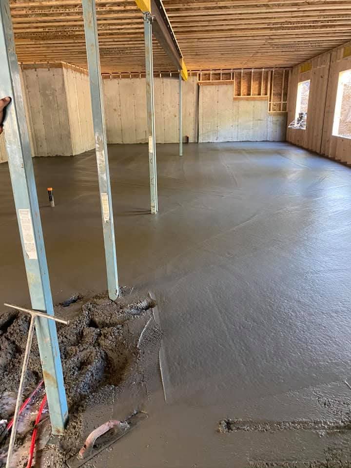 Basement concrete floor